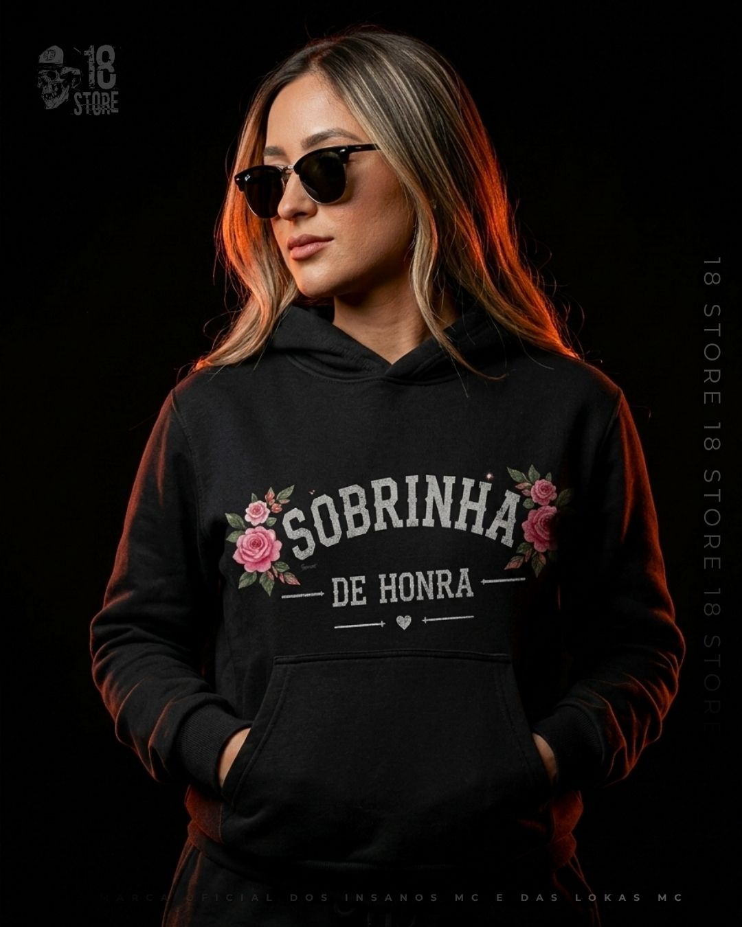 Moletom sobrinha de honra PRETO