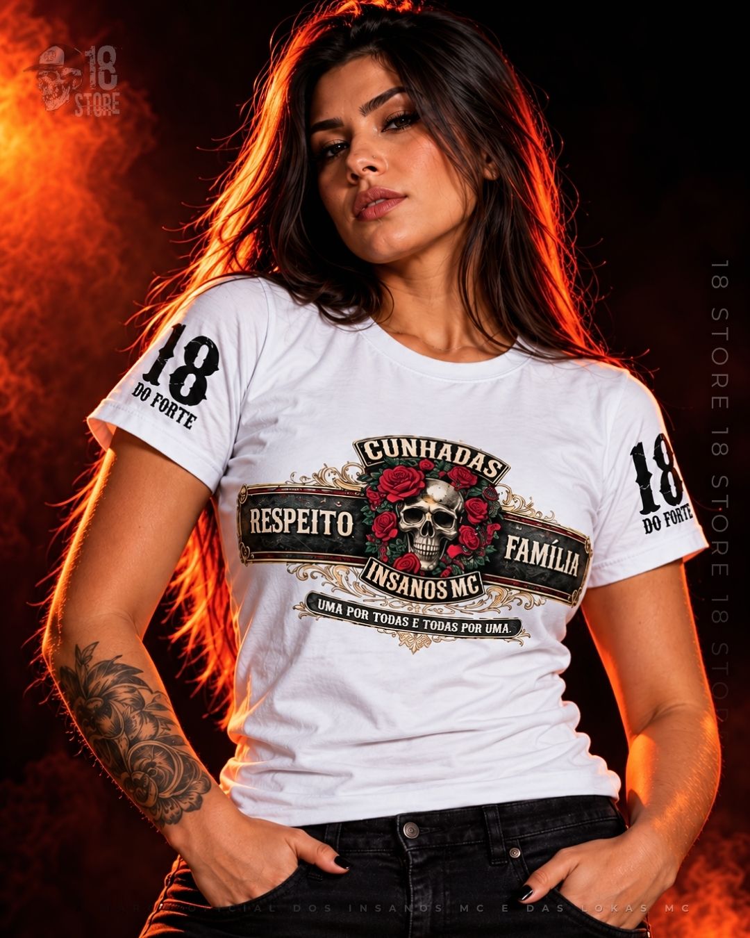 BABY LOOK CUNHADAS RESPEITO BRANCO