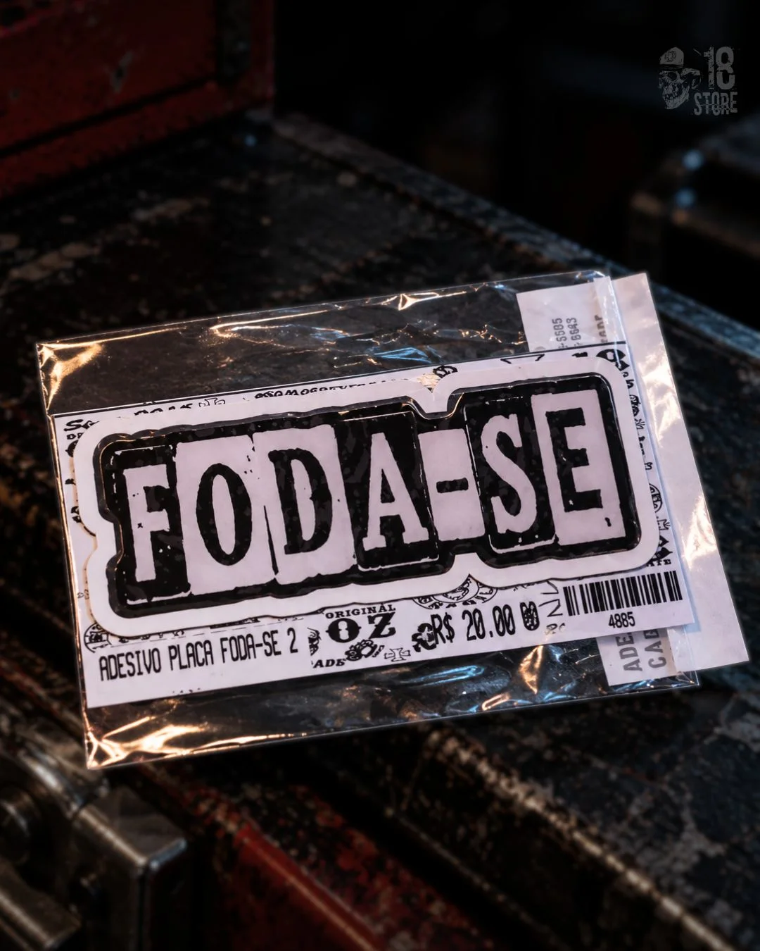 Adesivo Placa Foda-Se II