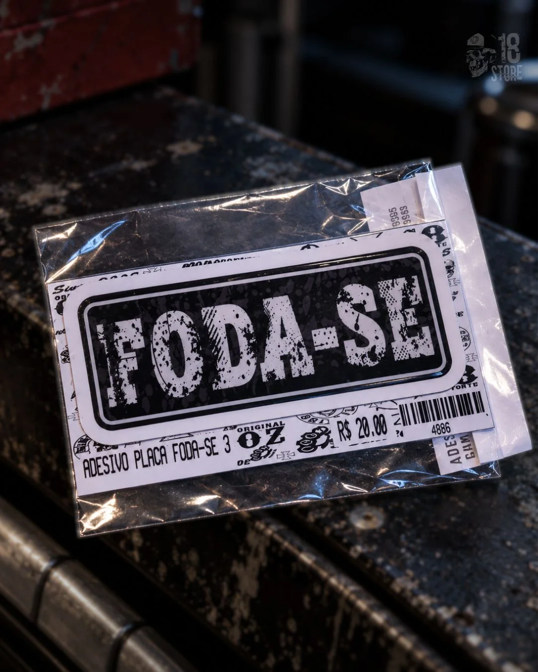 Adesivo Placa Foda-Se III