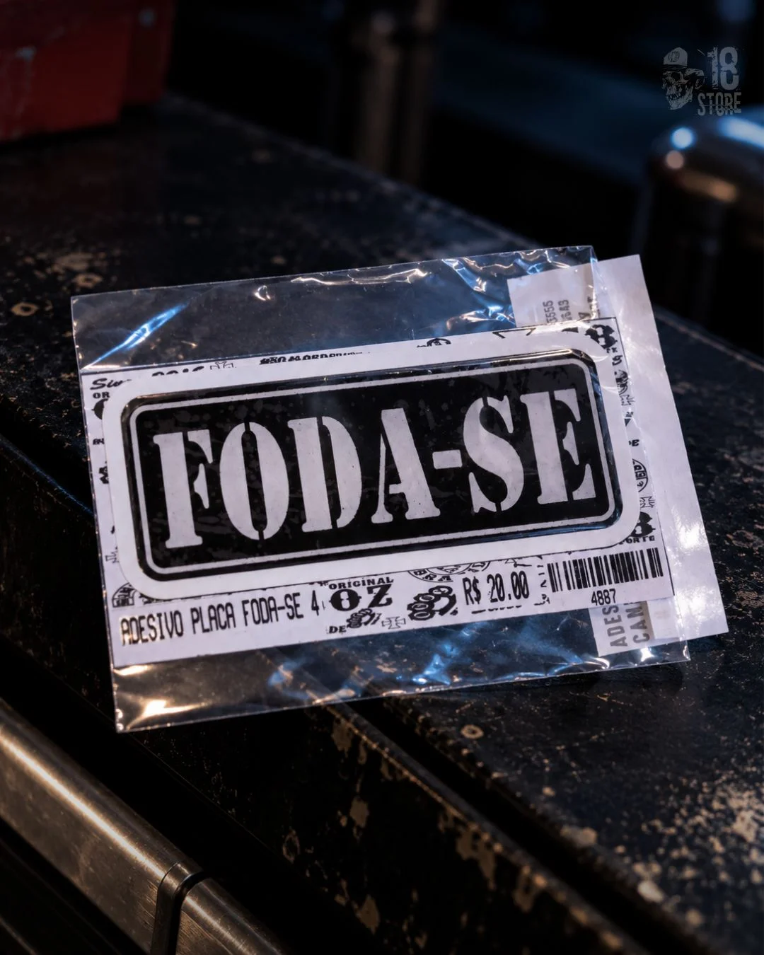 Adesivo Placa Foda-Se IV