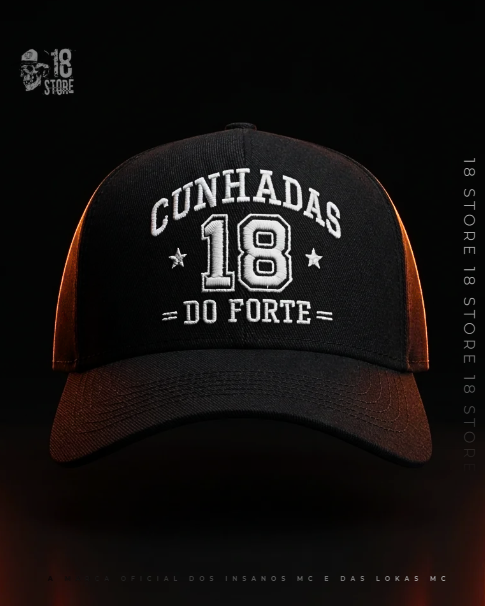 Boné 18 Do Forte Cunhadas - All Black