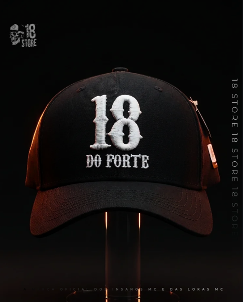 Boné 18 Do Forte - Branco Fitinha
