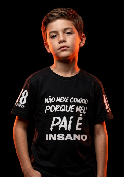 Camiseta Infantil Não Mexe Comigo