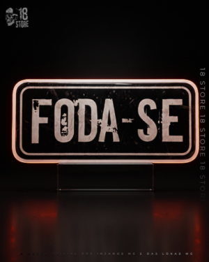 Adesivo Placa Foda-Se