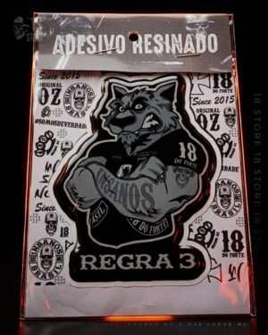 Adesivo Lobo Regra 3