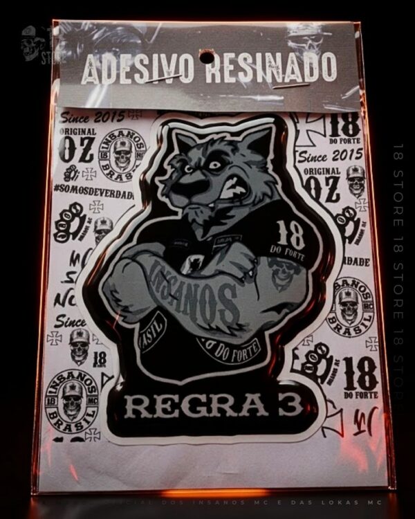 Adesivo Lobo Regra 3