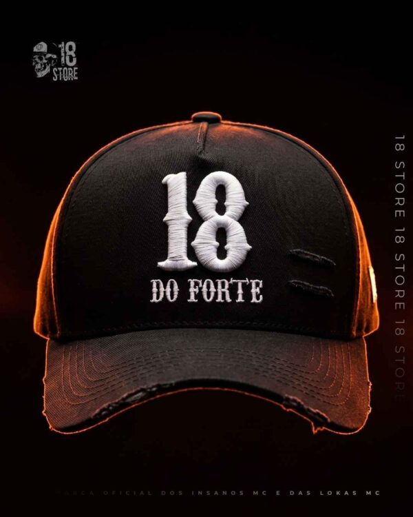 Boné 18 Do Forte - Branco Fitinha