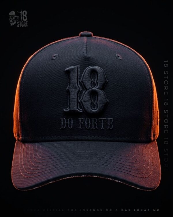 Boné 18 Do Forte - All Black Estampado
