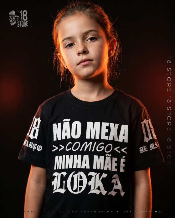 Camiseta Infantil Minha Mae É Loka