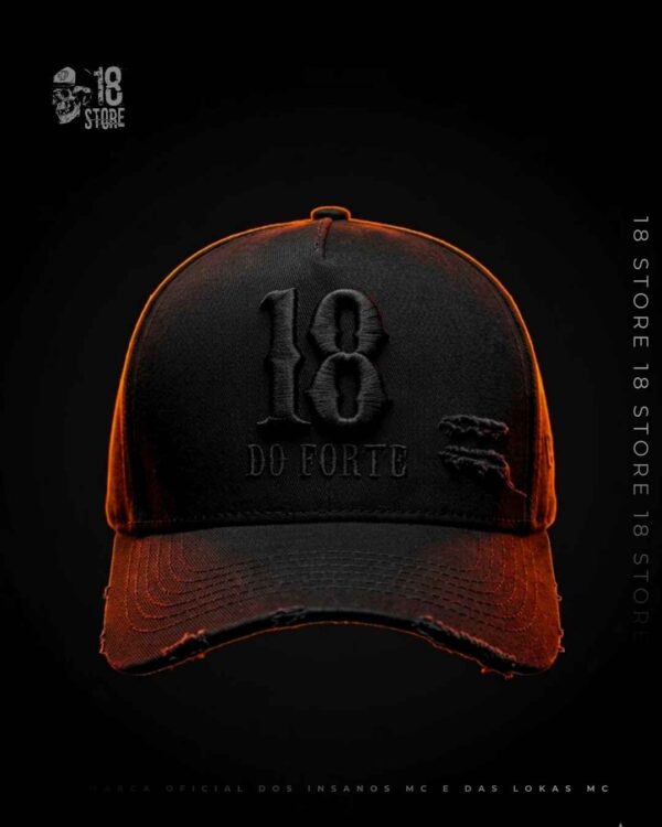 Boné 18 Do Forte - All Black