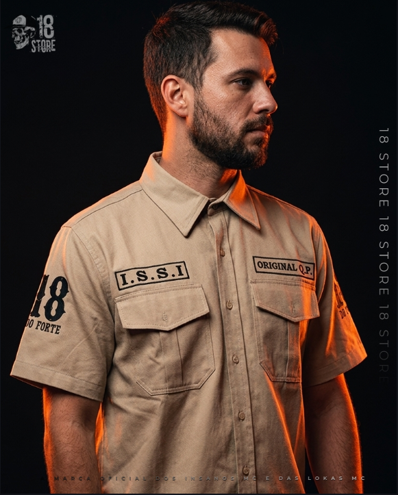Work Shirt Manga Curta