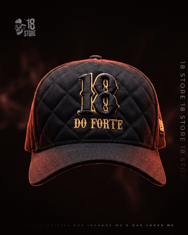 Boné 18 Do Forte Dourado Matelassê