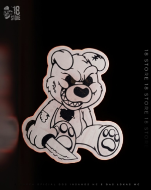 Adesivo Urso Regra 3 Resinada